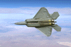 Bottom view of F/A-22 Raptor  (Neg#: c12-27411-6)