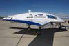 The X-45A Joint Unmanned Combat Air System technology demonstrator.  (Neg#: DVD-685-243)