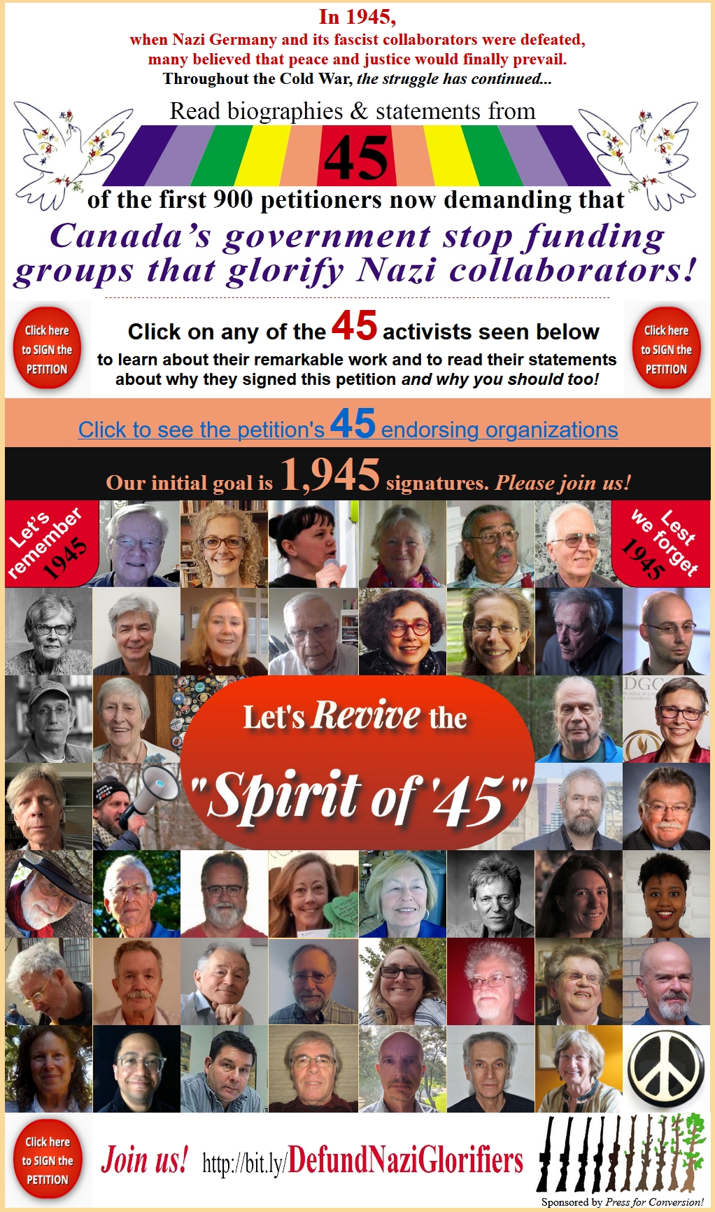 "Revive the Spirit of '45"   