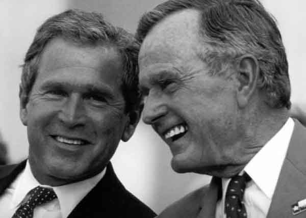 george w bush pictures. George W. Bush amp; George H.W.