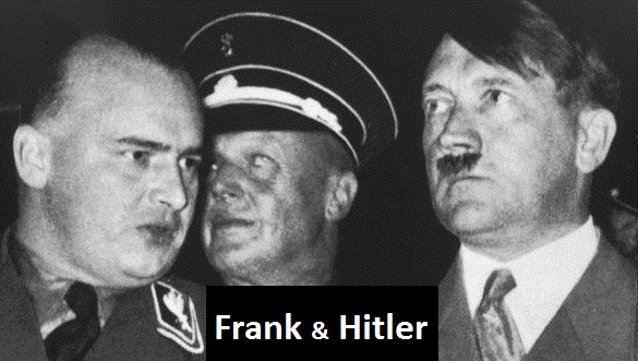 Hans Frank (left) with his boss Adolph Hitler